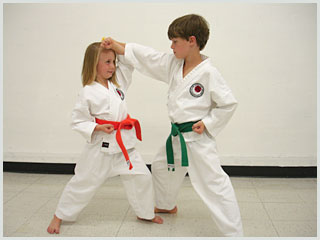 Karate class kids